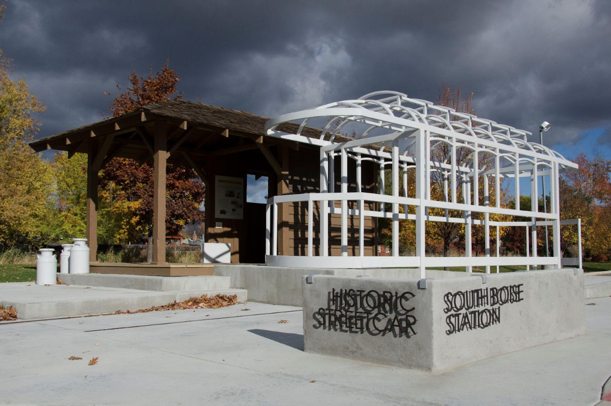 Historic South Boise Streetcar Station Plaza. 2013