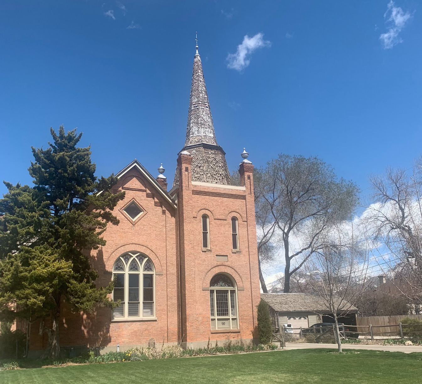 East side steeple, American Fork Meeting House 