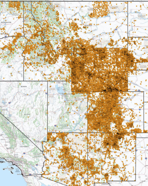 Rocky Mountain Herbarium collection sites